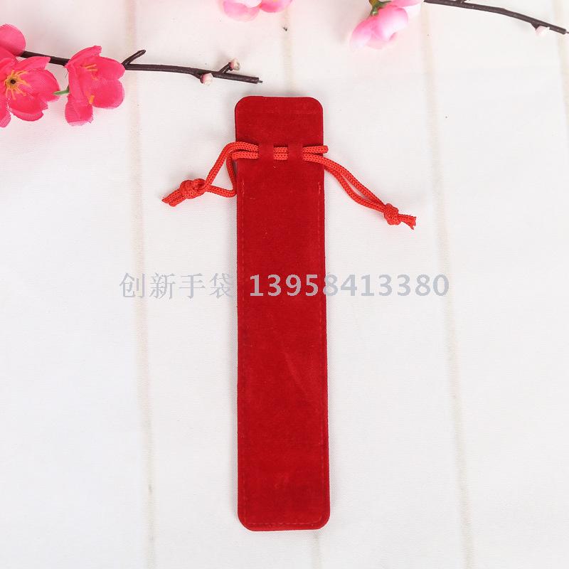 Flannelette pen bag and flocking pen bag spot Flannelette pen bag double - sided pen bag pen bag in the spot