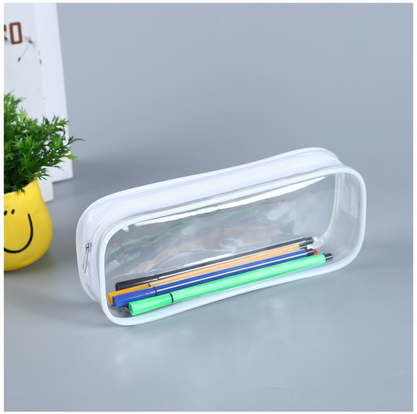 PVC Pen Bag Fashion and Convenient Student Pencil Case Stationery Case Pencil Bag File Bag
