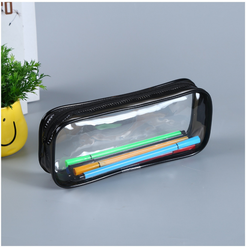 PVC Pen Bag Fashion and Convenient Student Pencil Case Stationery Case Pencil Bag File Bag