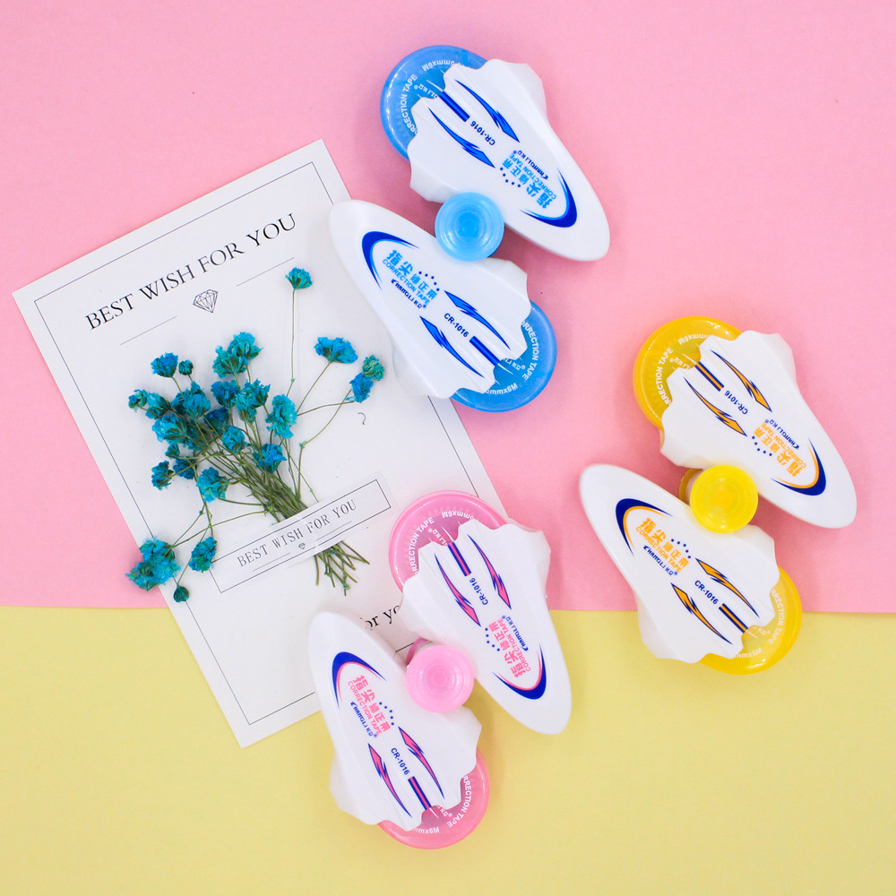 Factory direct sales chief stationery special installation 2 in 1 flexible use fingertip correction tape office supplies