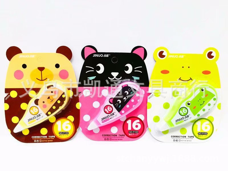 Gino 9102 Korean cartoon learning stationery elementary school correction tape correction tape office supplies wholesale Gino 9102 Korean cartoon learning stationery elementary school correction tape correction tape office supplies wholesale