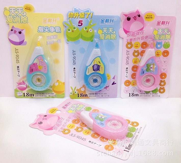 Gino 9102 Korean cartoon learning stationery elementary school correction tape correction tape office supplies wholesale Gino 9102 Korean cartoon learning stationery elementary school correction tape correction tape office supplies wholesale