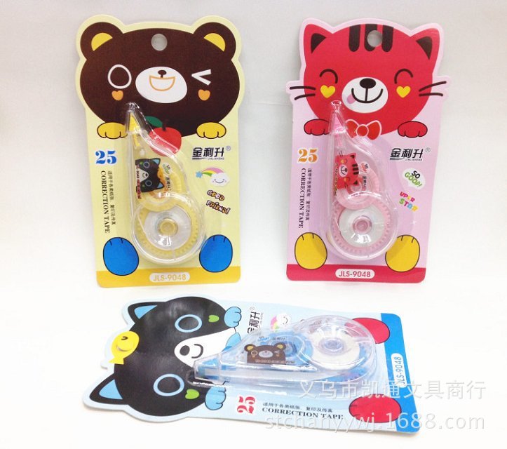 Gino 9102 Korean cartoon learning stationery elementary school correction tape correction tape office supplies wholesale Gino 9102 Korean cartoon learning stationery elementary school correction tape correction tape office supplies wholesale