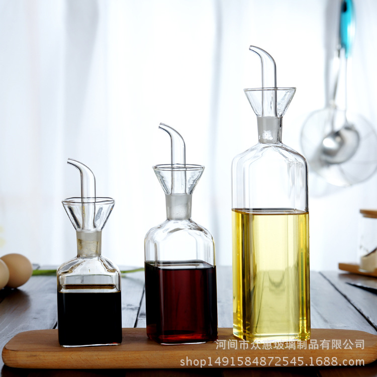 supplies glass oiler household sauce vinegar bottle cooking wine Olive creative oil control bottle seasoning bottle