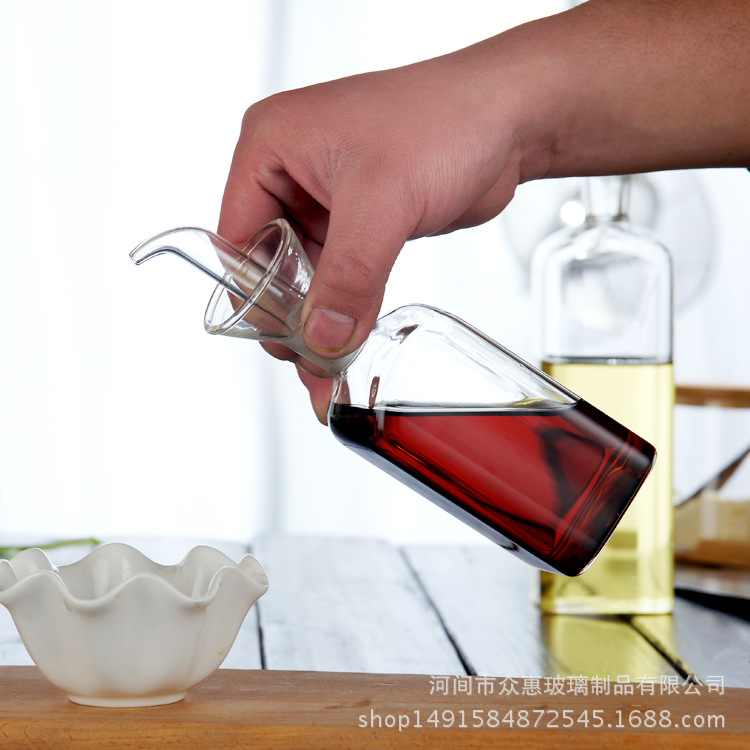 supplies glass oiler household sauce vinegar bottle cooking wine Olive creative oil control bottle seasoning bottle
