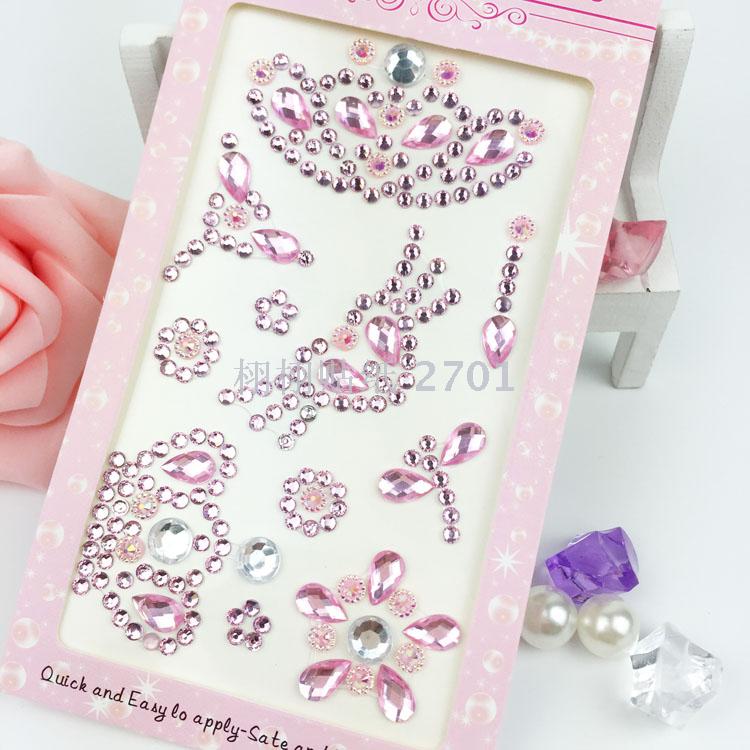 Genuine resin diamond decoration mobile phone furniture office supplies children's award l sticker environmental Genuine resin diamond decoration mobile phone furniture office supplies children's award l sticker environmental