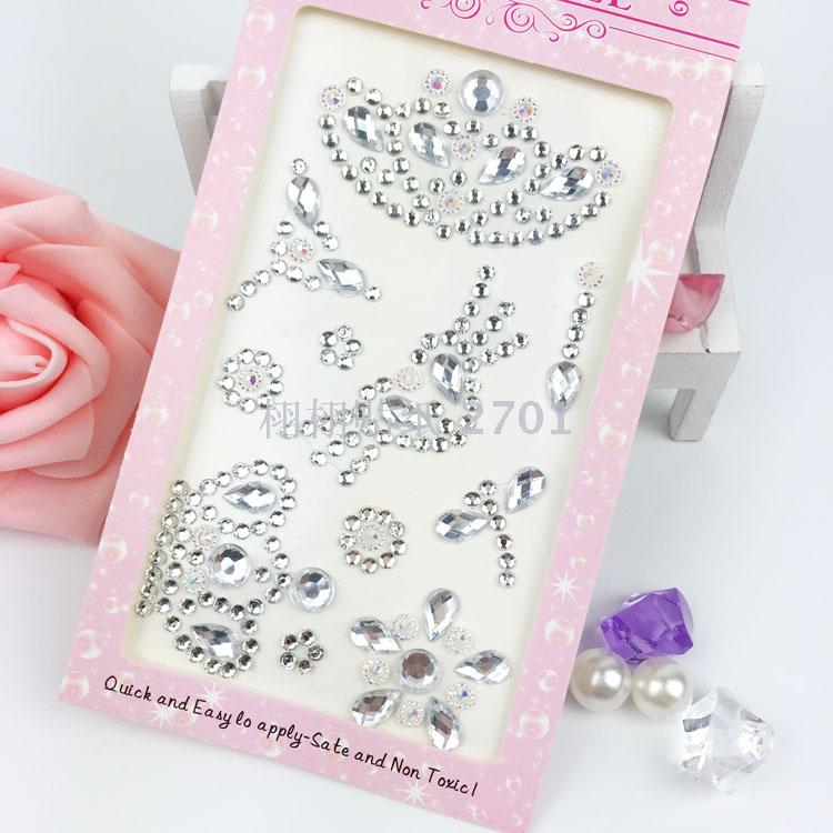 Genuine resin diamond decoration mobile phone furniture office supplies children's award l sticker environmental Genuine resin diamond decoration mobile phone furniture office supplies children's award l sticker environmental
