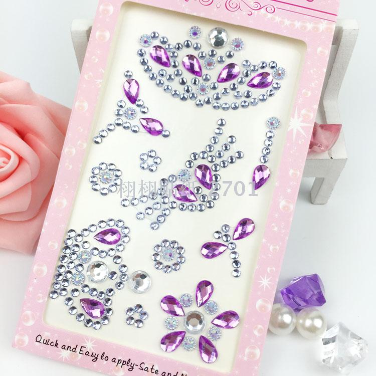 Genuine resin diamond decoration mobile phone furniture office supplies children's award l sticker environmental Genuine resin diamond decoration mobile phone furniture office supplies children's award l sticker environmental