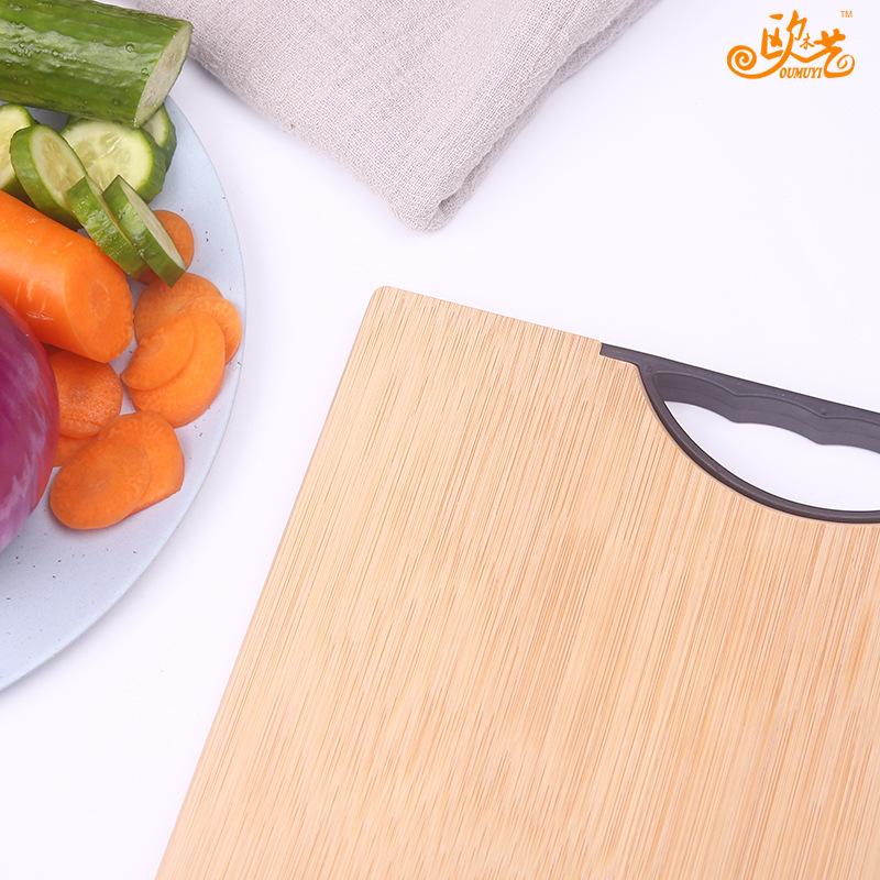 Home Chopping Board Multi-Functional Square Inner Handle Thickened Bamboo Cutting Board Can Be Hung Kitchen Chopping Board Chopping Board Customized