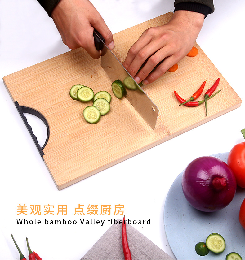 Home Chopping Board Multi-Functional Square Inner Handle Thickened Bamboo Cutting Board Can Be Hung Kitchen Chopping Board Chopping Board Customized Home Chopping Board Multi-Functional Square Inner Handle Thickened Bamboo Cutting Board Can Be Hung Kitchen Chopping Board Chopping Board Customized