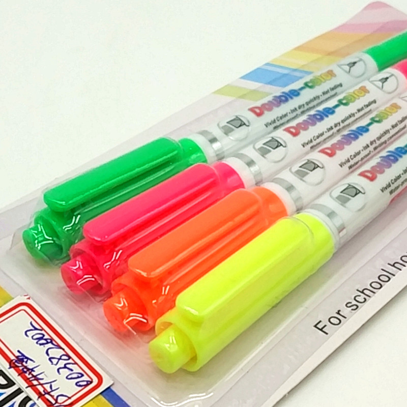 Sunshine Department Store Suction Card Double-Headed Color Fluorescent Pen Student Marking Pen, Watercolor Pen, Office Supplies Sunshine Department Store Suction Card Double-Headed Color Fluorescent Pen Student Marking Pen, Watercolor Pen, Office Supplies