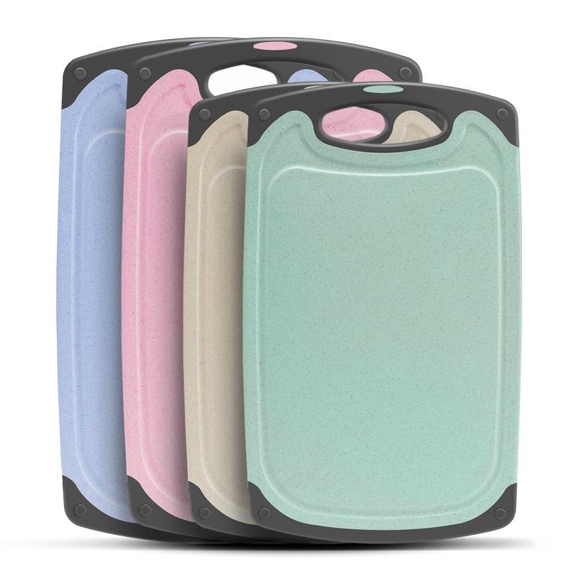 Creative Wheat Straw Double-Sided Cutting Board Kitchen Rice Shell Chopping Board Non-Slip Chopping Block Large 24*40