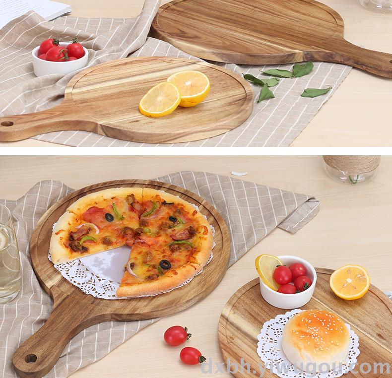 Acacia wood chopping board chopping board solid wood steak pizza board bread board with a snack cake cake dish Acacia wood chopping board chopping board solid wood steak pizza board bread board with a snack cake cake dish
