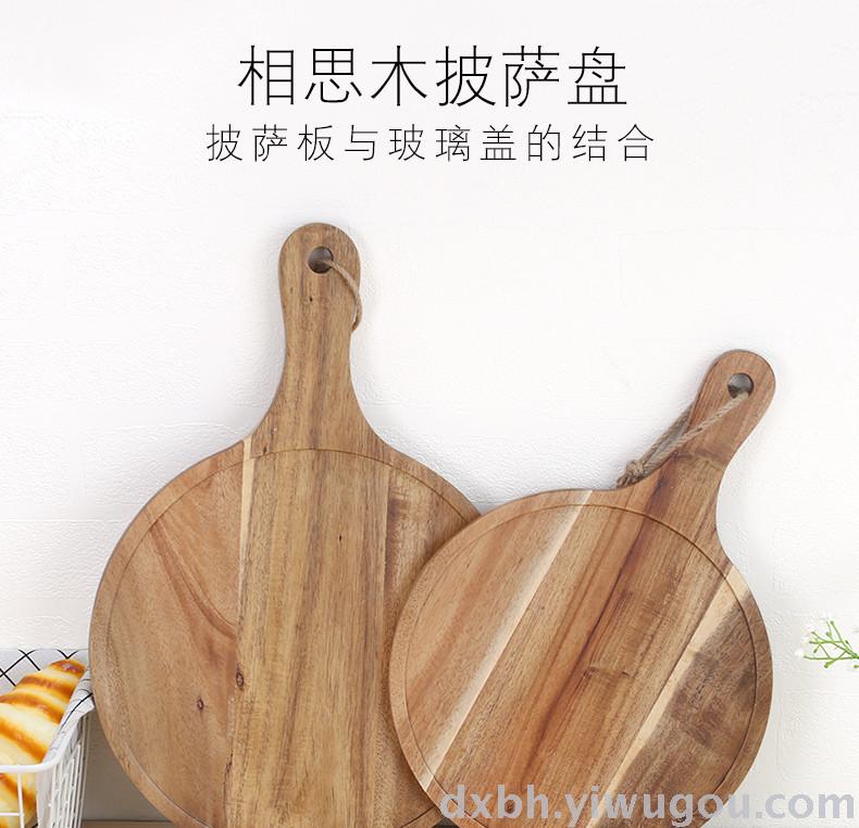 Acacia wood chopping board chopping board solid wood steak pizza board bread board with a snack cake cake dish Acacia wood chopping board chopping board solid wood steak pizza board bread board with a snack cake cake dish