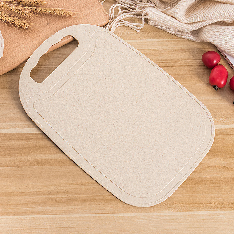 Factory Wholesale Wheat Straw Cutting Board Plastic Cutting Board Cutting Board Environmental Protection Complementary Food Fruit Chopping Board Kitchen Household