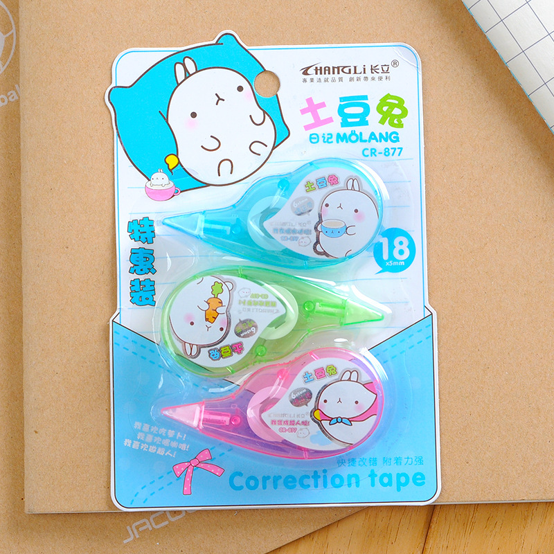 Correction tape high PS plastic environmental protection durable correction tape office supplies