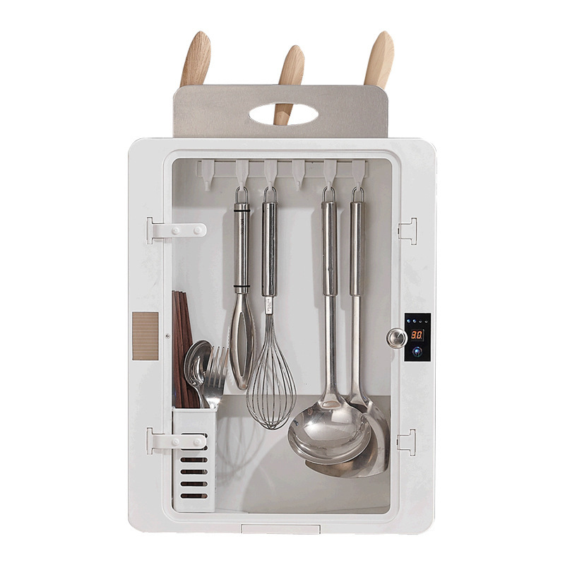 Kitchen Smart Sterilizer Chopping Board Knife and Chopsticks Spatula/Spoon Storage Kitchenware Sterilization Kitchen Rack Wall Hanging