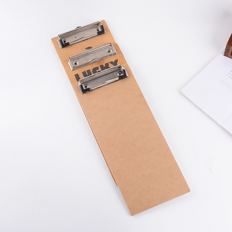Office Supplies Thickened Wooden Hanging A4 Plate Holder Folder Base Plate Tablet Clip Plate Holder Square Meters Plate Holder Factory Direct Supply
