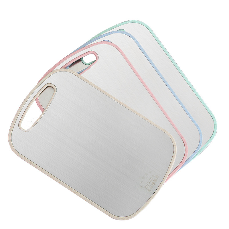 304 Stainless Steel Cutting Board Mildew-Proof Chopping Board Household Kitchen Dough Board Complementary Food Cutting Fruit Rolling Chopping Board Cutting Board