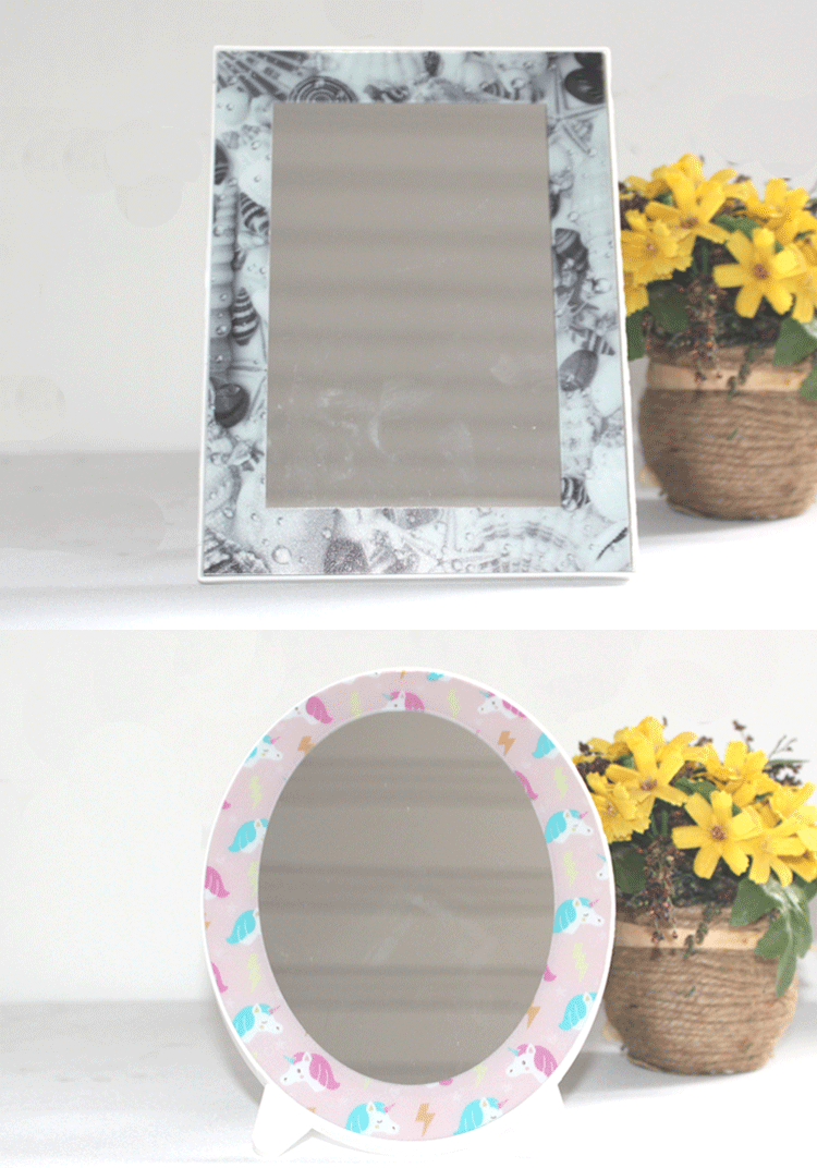 Table dressing mirror mirror mirror mirror portable desktop princess mirror simple fashion mirror