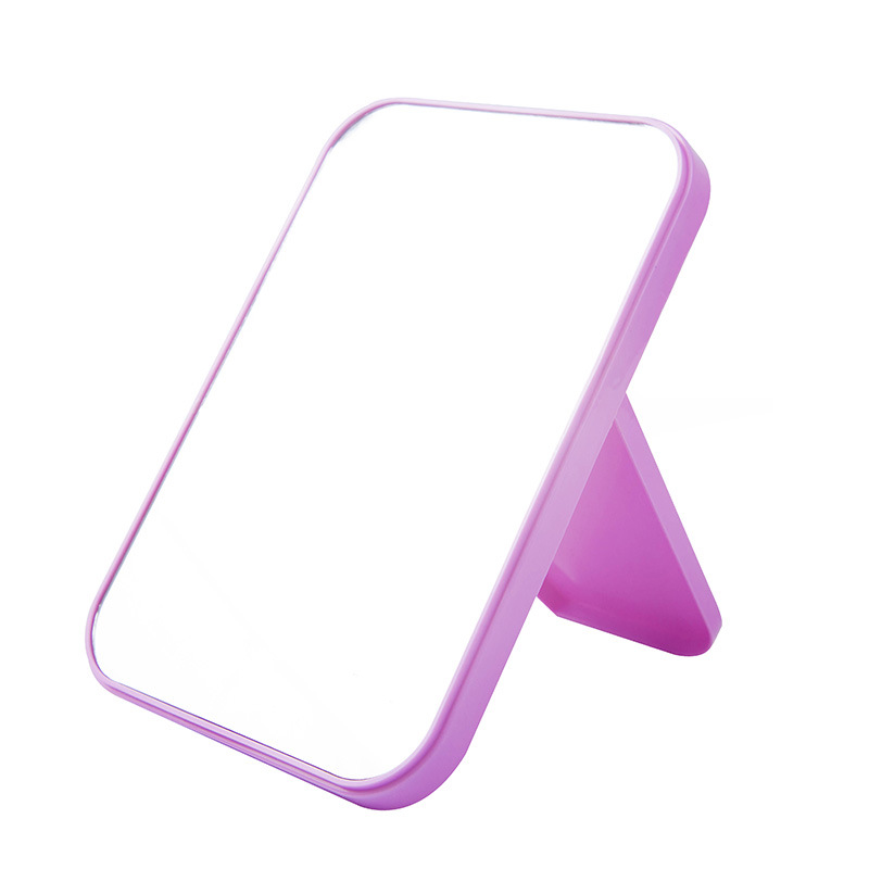 1244 Rectangular Desktop High Clearness Makeup Mirror Desktop Dressing Mirror Ins Internet Celebrity Foldable and Portable Cosmetic Mirror T