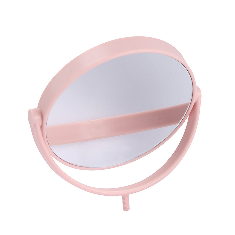 Desktop Makeup Mirror Guest Rotating Dormitory Mirror Internet Celebrity Pink Household Desk Standing Mirror Female Hairdressing Mirror Dressing Mirror