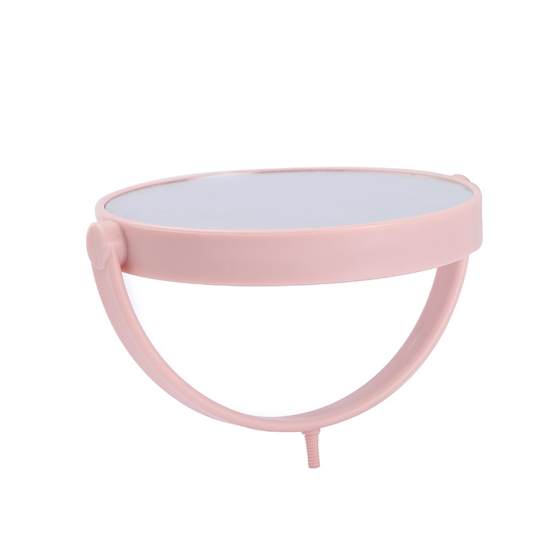 Desktop Makeup Mirror Guest Rotating Dormitory Mirror Internet Celebrity Pink Household Desk Standing Mirror Female Hairdressing Mirror Dressing Mirror