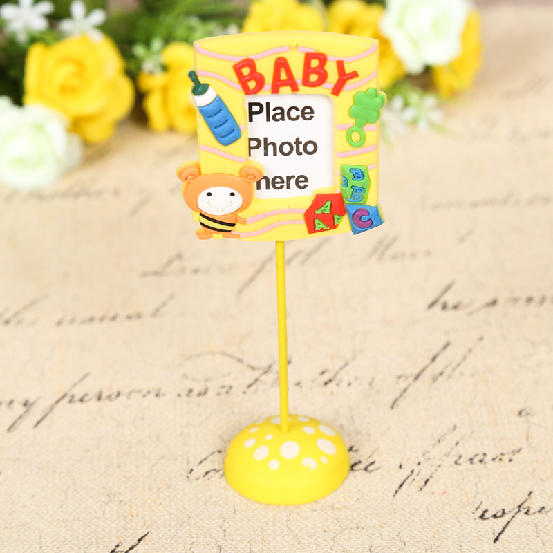 Factory Direct Sales Creative Cartoon Message Folder Note Clip Seat Decoration Note Clip Business Card Holder Office Supplies