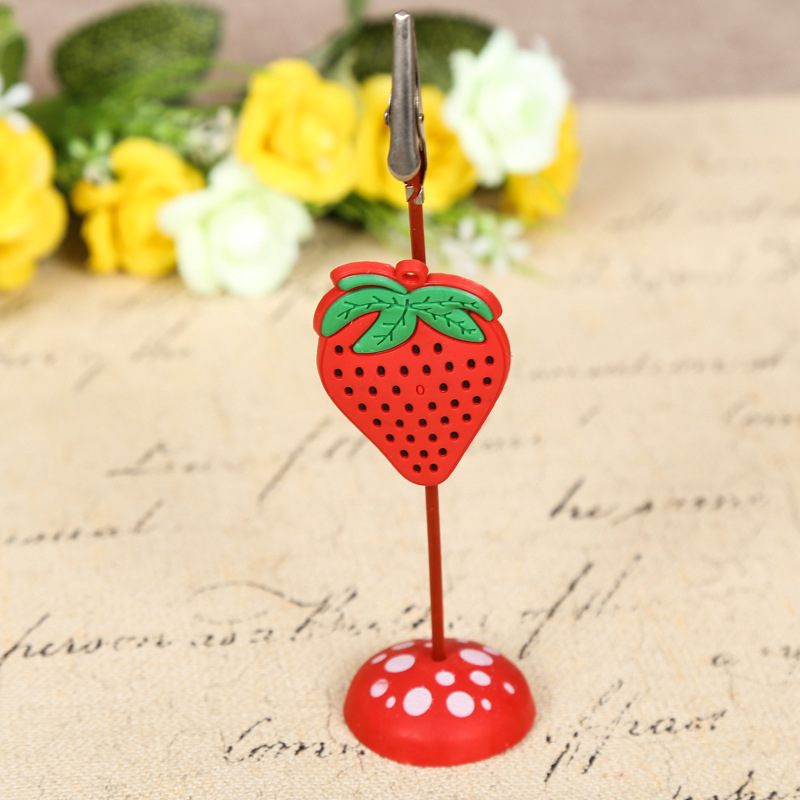 Factory Direct Sales Creative Cartoon Message Folder Note Clip Seat Decoration Note Clip Business Card Holder Office Supplies