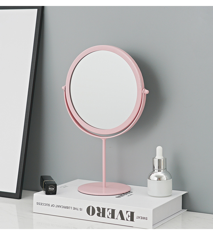 INS Nordic Internet Celebrity Desktop Makeup Mirror Dormitory Female Desktop Portable Large Student Small Mirror Home Dressing Mirror