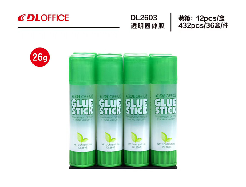 Office Stationery Large and Small Solid Glue Stick Learning Office Supplies Primary and Secondary School Students Transparent DIY Adhesive 26G
