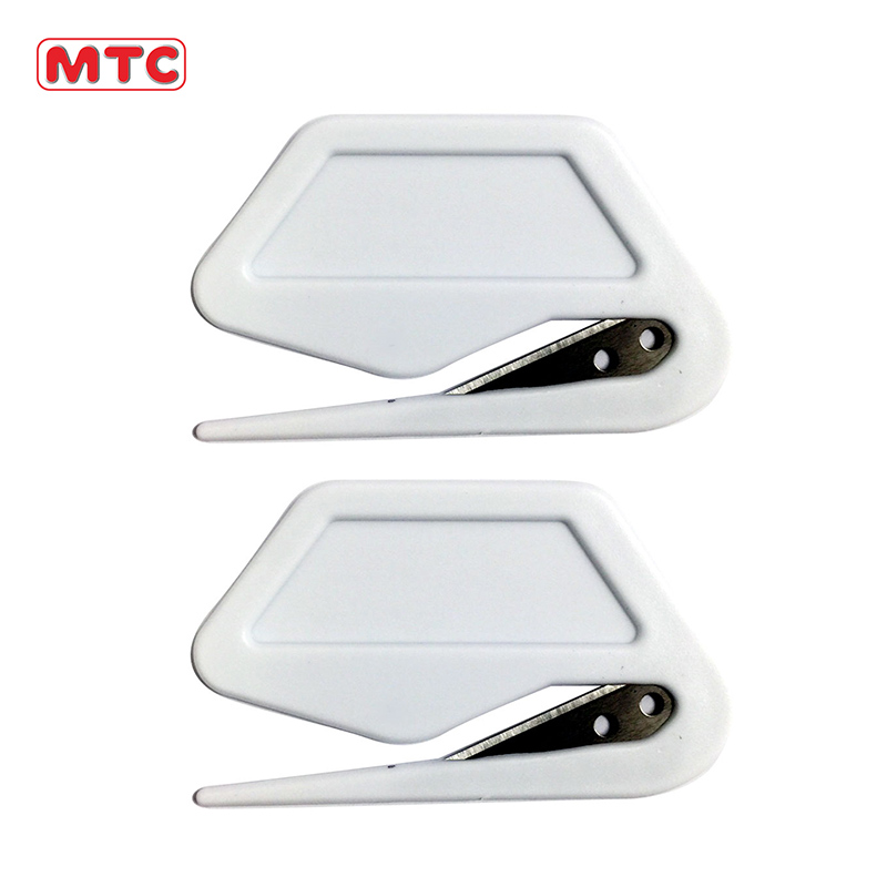 Office Supplies Plastic Letter Opener White-MTC