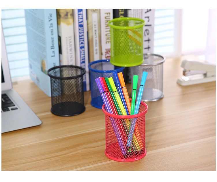 Office Office Supplies Student Pen Holder Multi-Functional Desktop Storage Metal Iron Net Pen Holder Sundries Barrel Storage Tool Office Office Supplies Student Pen Holder Multi-Functional Desktop Storage Metal Iron Net Pen Holder Sundries Barrel Storage Tool