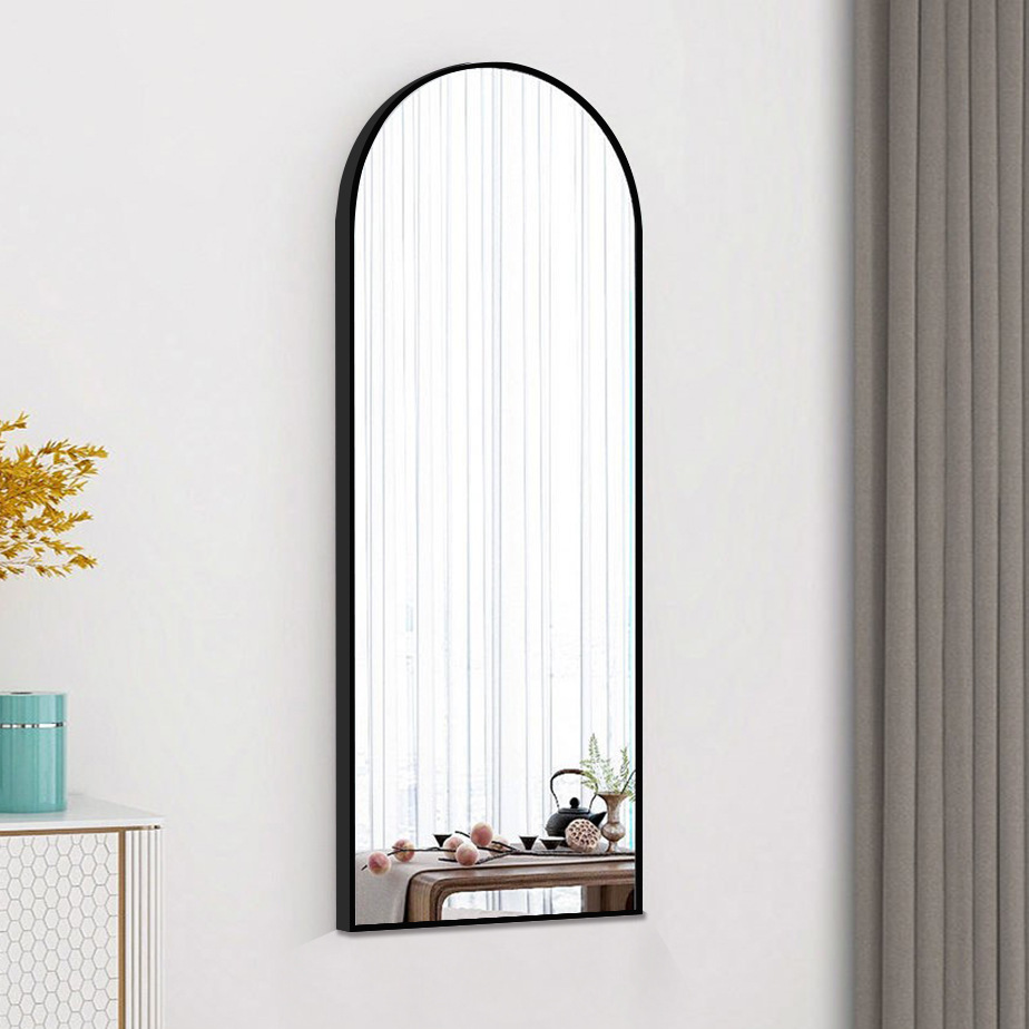 Full-Body Floor Mirror Aluminum Alloy Dressing Mirror Hanging And Swing Dual-Use Modern Simple Clothing Store Ins Style Slimming Full-Length Mirror