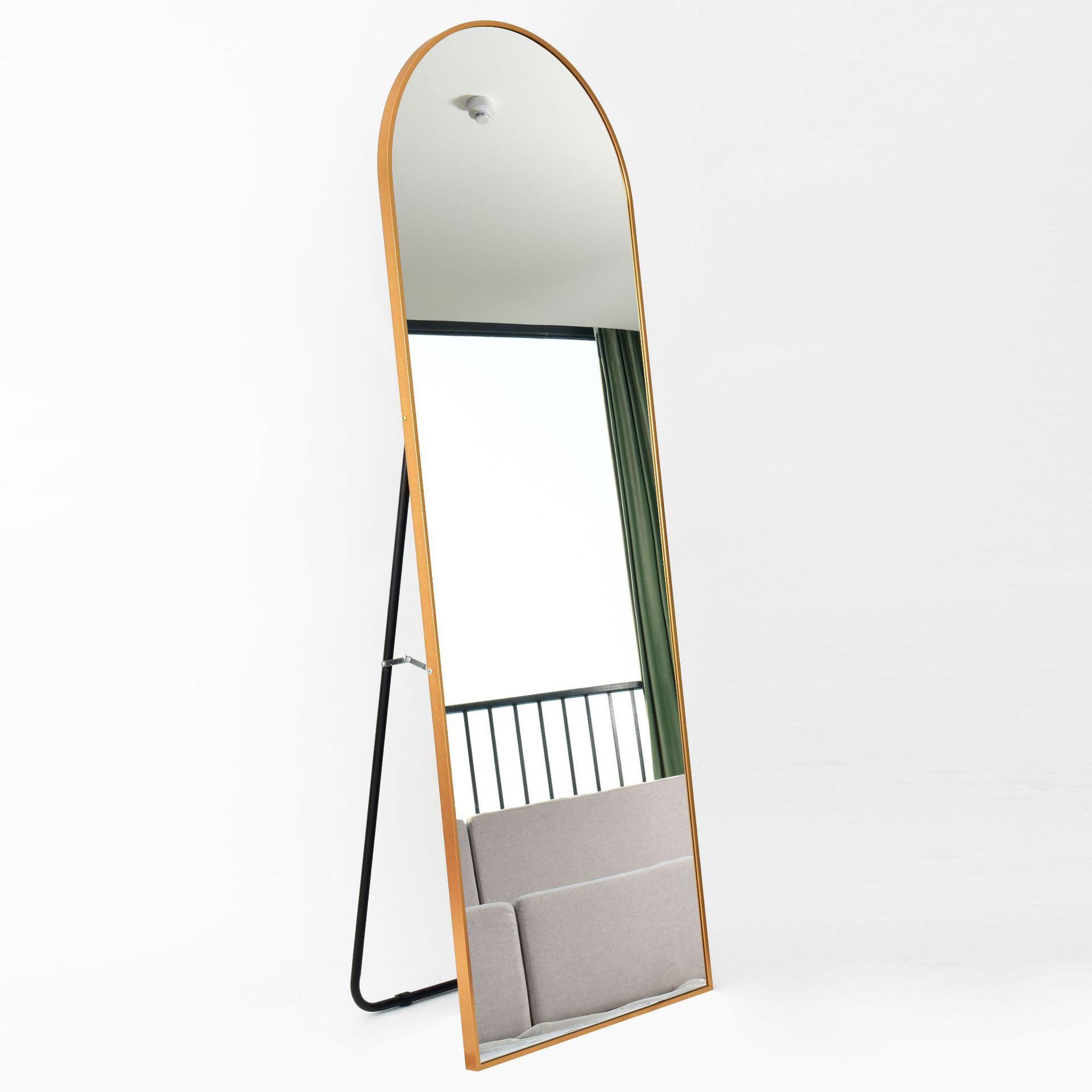 Full-Body Floor Mirror Aluminum Alloy Dressing Mirror Hanging And Swing Dual-Use Modern Simple Clothing Store Ins Style Slimming Full-Length Mirror