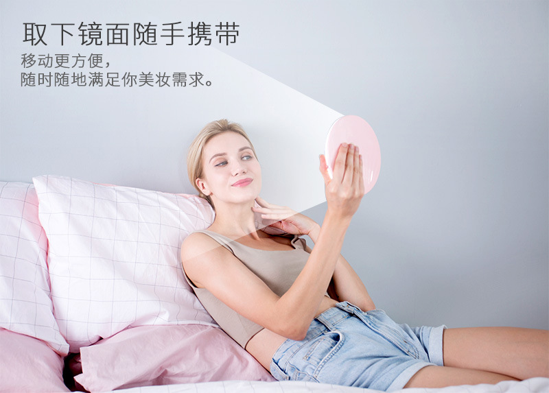 New LED dressing table style with rechargeable night light RK36 princess dressing mirror creative gift