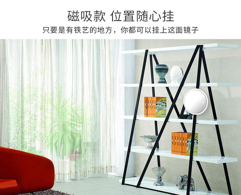 New LED dressing table style with rechargeable night light RK36 princess dressing mirror creative gift