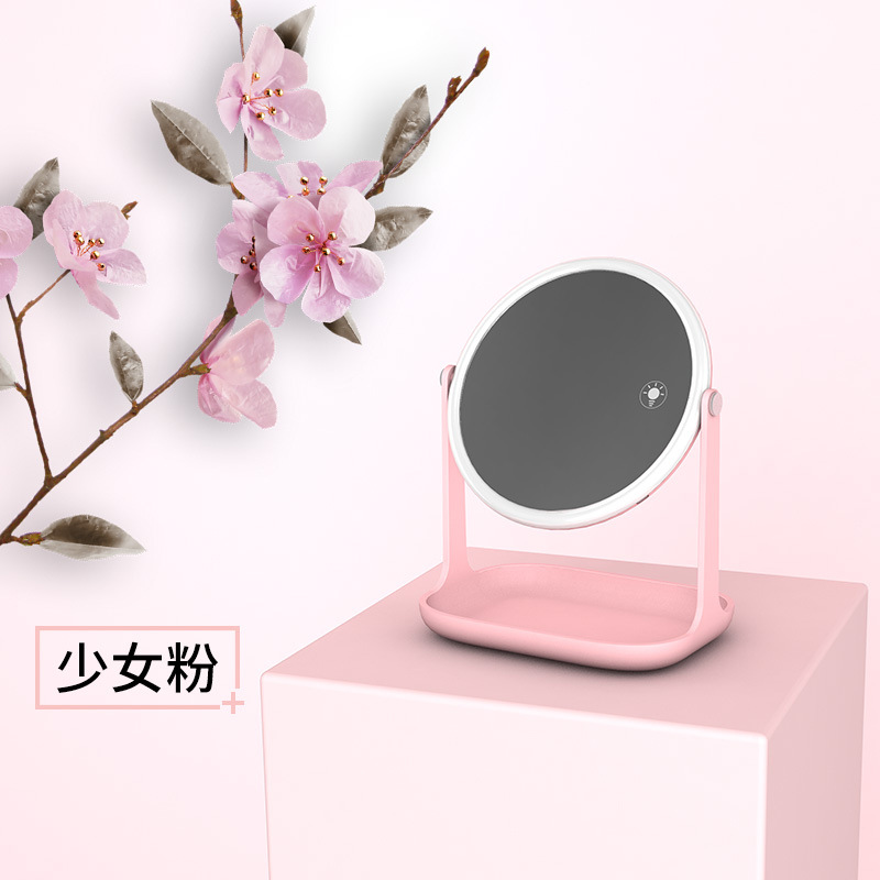 New LED dressing table style with rechargeable night light RK36 princess dressing mirror creative gift