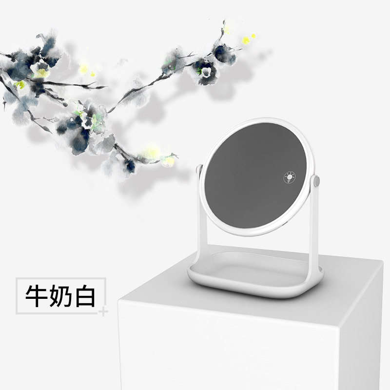 New LED dressing table style with rechargeable night light RK36 princess dressing mirror creative gift