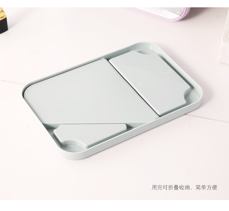 Large Plain Foldable Desktop Mirror HD Single-Sided Makeup Mirror Portable Square Princess Mirror Dressing Mirror