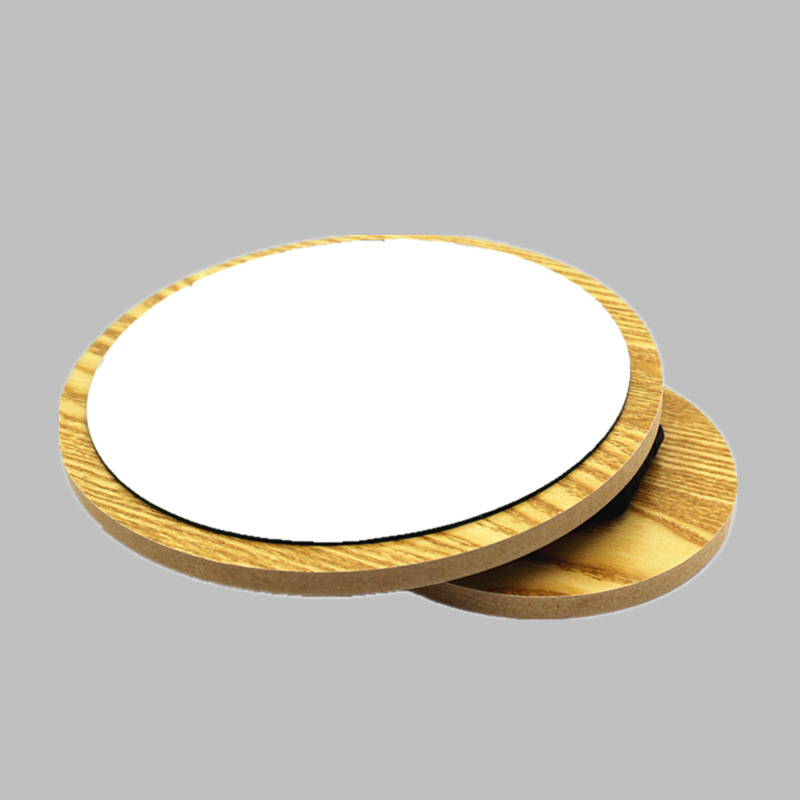 Beauty Cosmetic round Wooden Mirror Desktop Wooden Dressing Mirror Dormitory Desk Desktop Desktop Makeup Mirror
