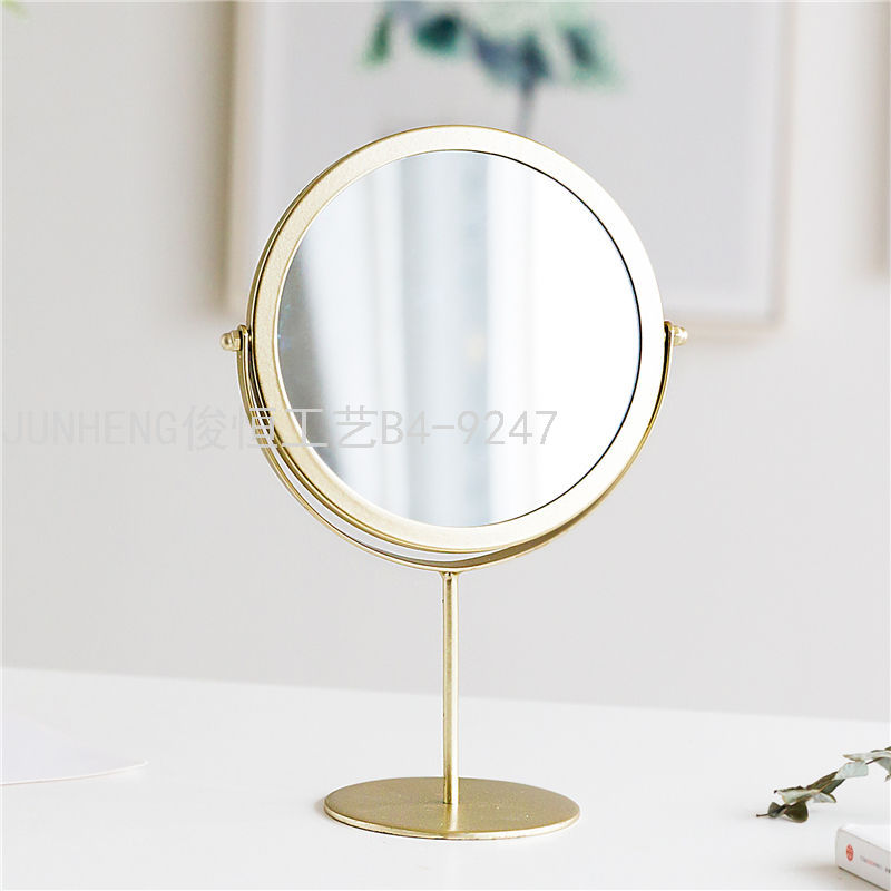 INS Nordic Internet Celebrity Desktop Makeup Mirror Dormitory Female Desktop Portable Small Mirror Home Dressing Mirror