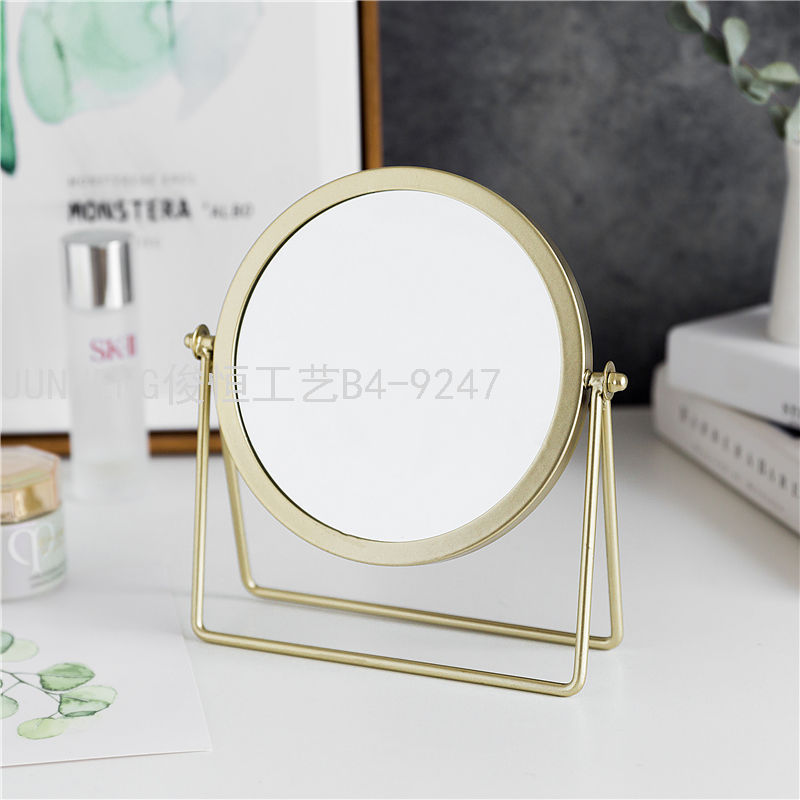 INS Nordic Internet Celebrity Desktop Makeup Mirror Dormitory Female Desktop Portable Small Mirror Home Dressing Mirror INS Nordic Internet Celebrity Desktop Makeup Mirror Dormitory Female Desktop Portable Small Mirror Home Dressing Mirror