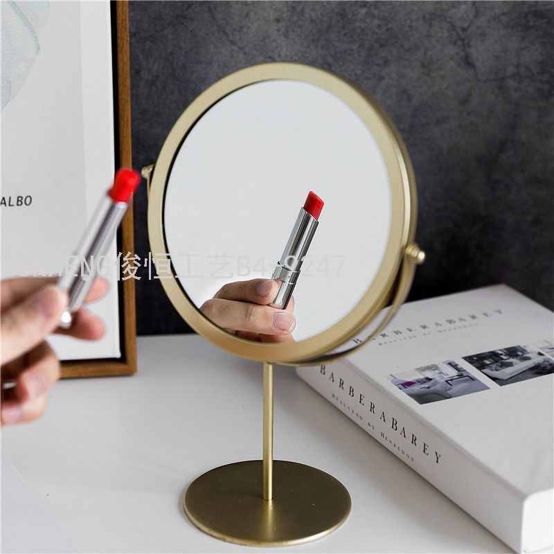 INS Nordic Internet Celebrity Desktop Makeup Mirror Dormitory Female Desktop Portable Small Mirror Home Dressing Mirror INS Nordic Internet Celebrity Desktop Makeup Mirror Dormitory Female Desktop Portable Small Mirror Home Dressing Mirror