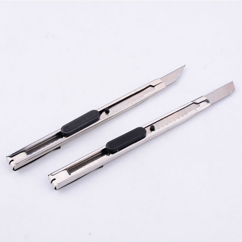 Small Portable Art Knife Stainless Steel Utility Knife Metal Office Stationery Knife Paper Cutter Small Art Knife