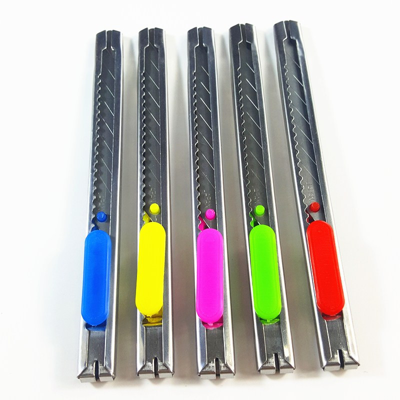 Small Portable Art Knife Stainless Steel Utility Knife Metal Office Stationery Knife Paper Cutter Small Art Knife