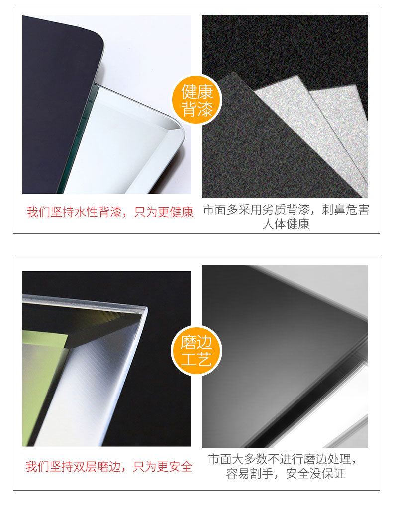 Wall Hanging Mirror Self-Adhesive Dressing Mirror Paste Student Dormitory Bedroom Home Bedroom Wall Hanging Whole Body Full-Length Mirror