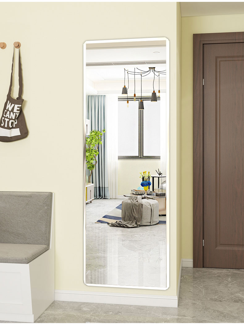 Wall Hanging Mirror Self-Adhesive Dressing Mirror Paste Student Dormitory Bedroom Home Bedroom Wall Hanging Whole Body Full-Length Mirror