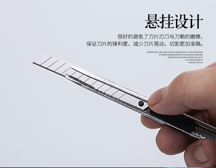 Factory Wholesale Small Size Portable Metal Art Knife Stainless Steel Utility Knife Wallpaper Knife 9mm Paper Cutting Blade Factory Wholesale Small Size Portable Metal Art Knife Stainless Steel Utility Knife Wallpaper Knife 9mm Paper Cutting Blade
