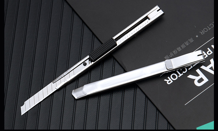 Factory Wholesale Small Size Portable Metal Art Knife Stainless Steel Utility Knife Wallpaper Knife 9mm Paper Cutting Blade Factory Wholesale Small Size Portable Metal Art Knife Stainless Steel Utility Knife Wallpaper Knife 9mm Paper Cutting Blade